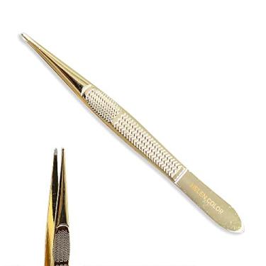 Imagem de Pinça sobrancelha ponta fina Cilios fio a fio Helen color