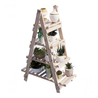 Imagem de Escada Floreira Pinus Para Expor Vasos E Suculentas 