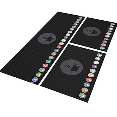 Imagem de Tapete de Cozinha Coffee Zone 120x40 + 2 Capachos 60x40