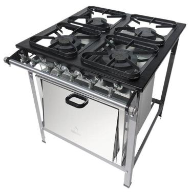 Imagem de Fogao 4B M-14 M/m S2020 30X30 Perfil 5Cm Com Forno - Metalmaq