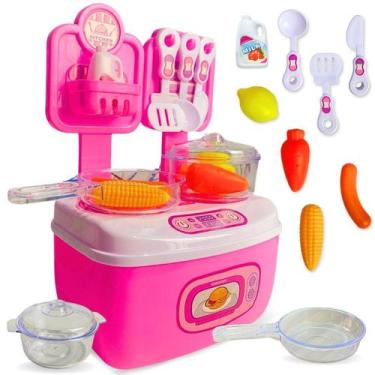 Imagem de Cozinha Infantil De Brinquedo Com Pia Talheres E Panelas - Europio