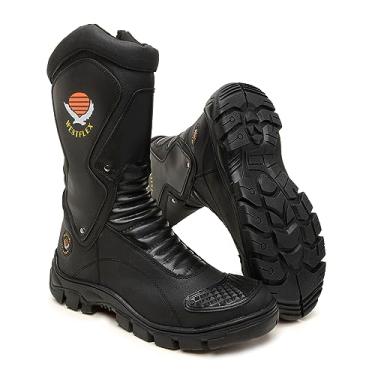 Imagem de Bota Coturno Cano Alto Militar Masculina Galocha Emborrachada Motociclistas Bombeiros (br_footwear_size_system, adult, numeric, numeric_43)