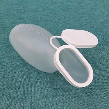 Imagem de EatingBiting Mictório de boca de 4,5 cm unissex masculino feminino portátil vaso sanitário plástico penico xixi garrafa 1000ml mulheres e homens coleção de mictório firme grosso para incontinência