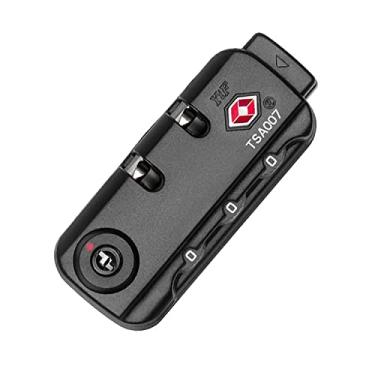 Imagem de 5 peças original americano TSA007 cadeado com senha com zíper mala de bagagem com trava alfandegária fixa