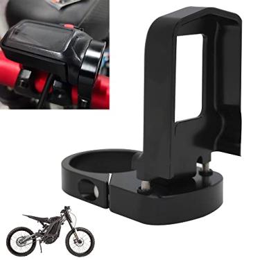 Imagem de JFG RACING Speedo Suporte de montagem de realocação com protetor de exibição digital CNC ferramenta de reposicionamento de velocímetro de alumínio para Sur Ron X/S Segway X160/X260 elétrica ebike – Preto