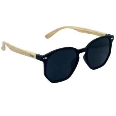 Imagem de Óculos de Sol Hexagonal Vintage Ipanema Wood (Preto)