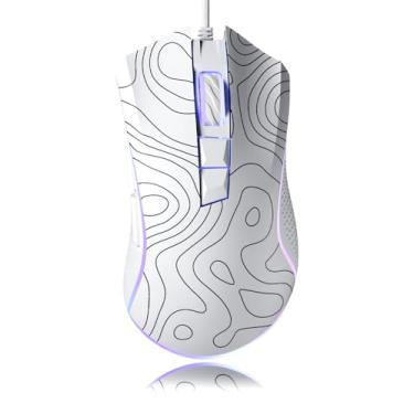 Imagem de Mouse para jogos XVX G705 com fio, mouse para jogos RGB de 12000 DPI com 12 modos retroiluminados e 7 botões macro, mouse para jogos de PC, suporte de teclado DIY, mouse gamer para laptop, PC, Mac,