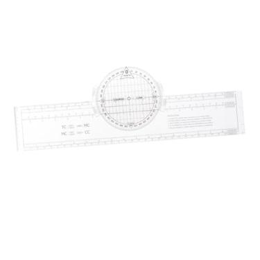 Imagem de IEUDNS 360 graus transferidor de leitura transferidor desenho régua medição ângulo régua profissional coordenar leitor grade