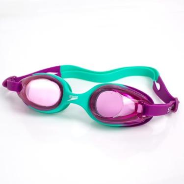 Imagem de Óculos Natação Speedo Jr Olympic Infantil 4 a 12 anos (Acqua/lilás)
