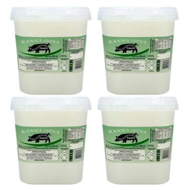 Imagem de Manteiga De Lata Banha Suína Porco 950ml Sem Glúten 4un - Torresminho 