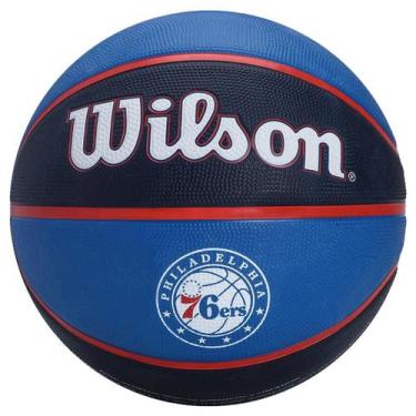 Imagem de Bola De Basquete NBA Team Tribute Philadelphia 76ers 7 Wilson, Preto, 