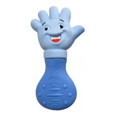 Imagem de Mordedor De Maozinha Azul Bebe Divertido Anti Stress Gengiva Bebe - Vi