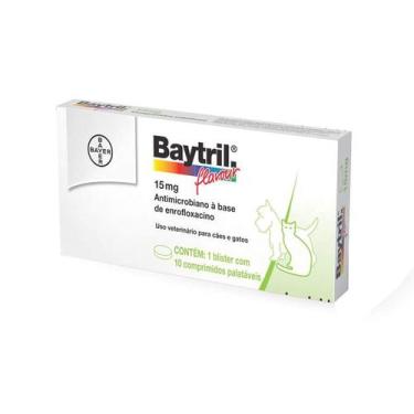 Imagem de Baytril Flavour 15mg com 10 comprimidos - Bayer Pet / Baytril