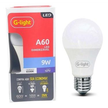 Imagem de Lâmpada G-light led bulbo 810 lumens9w 6500k 220v dimerizável, BRANCA