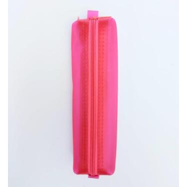 Imagem de Estojo escolar médio slim neon pvc - goodie - unitário