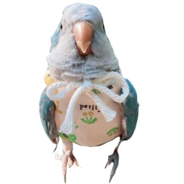 Imagem de Roupas de pássaros - Suéter de algodão terno de voo de pássaro para papagaios cinza africano periquito calopsita sol conure foto presente papagaio vestuário suprimentos para pássaros (sem fralda,