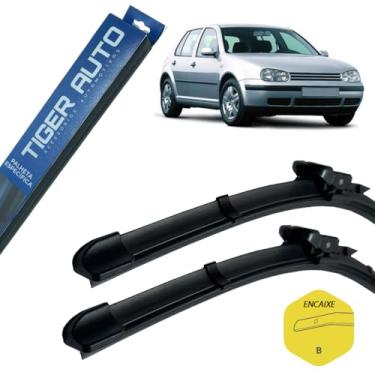 Imagem de Palhetas Limpador Parabrisa em Silicone Específica Volkswagen Golf IV Sapão 2008 2009 2010 2011 2012 2013 2014 Jogo com 2 Unidades Flat Silenciosas Alta Durabilidade Encaixe Original