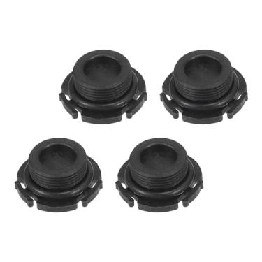 Imagem de Partuto Reparo de rosca de panela de drenagem de óleo Nº 11137605018 - Porca de drenagem de cárter de carro parafuso de drenagem de óleo - para BMW 228i 2014-2018 plástico preto - 4 peças