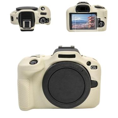 Imagem de Kit de acessórios de capa para câmera EOS R100 – capa protetora de silicone para Canon eos R100 [branco] e protetor de tela LCD para Canon R100 [2 pacotes] e capa para câmera R100