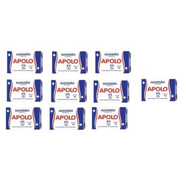 Imagem de Algodão Hidrófilo Apolo 25G Embalagem Com 30 Caixas De 25Gr