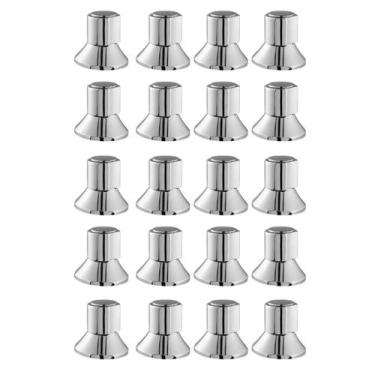 Imagem de Kit 20 Acabamento Registro Padrão Docol C40 Gaveta Pressão Metal - MQC