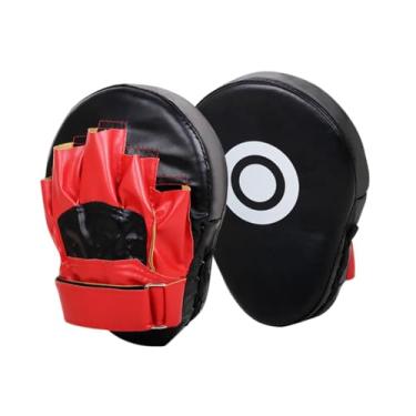 Imagem de oshhni Almofada de boxe almofada de perfuração foco almofada greve sparring luvas foco curvo luvas de perfuração para treinamento dojo sanda karate