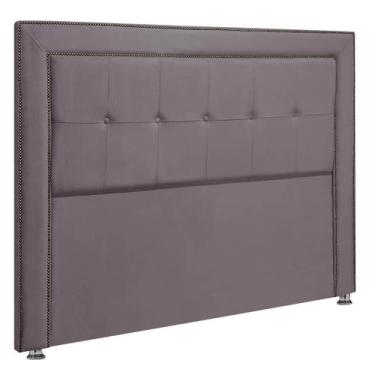 Imagem de Cabeceira Estofada para Cama Box Casal 140cm Ravena Veludo - SOFA STOR