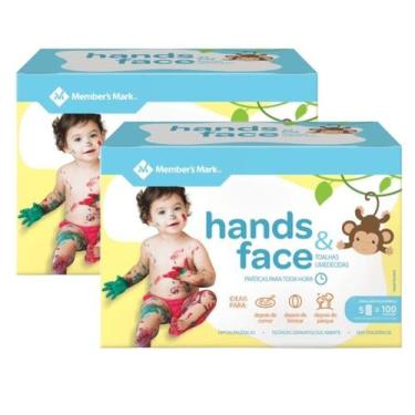 Imagem de 2 Lenços umedecidos Member's Mark mão e rosto hipoalergênico