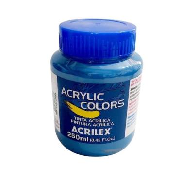 Imagem de Tinta Acrylic Colors 250ml G1 347-azul C. Acrilex, 347 - AZUL CERULEO