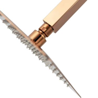 Imagem de Chuveiro ducha slim de teto quadrado 20x20 rose gold WJ-DC-20-Q-RG p/ banheiro