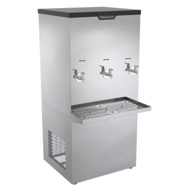 Imagem de Bebedouro Industrial 100 Litros Venâncio Inox 2 Torneiras Geladas 1 Natural 220V BI100L-50609