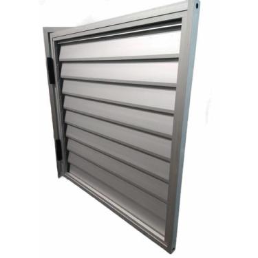 Imagem de Portinhola 1 Folha Esquadrias Brasil 40x40 Natural Esquerdo - Esquadri