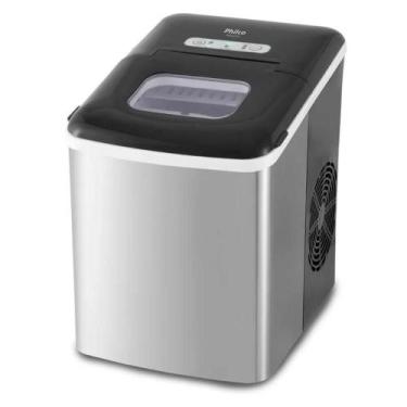 Imagem de Máquina de Gelo Philco PMG01PI 12kg com 2 Tamanhos de Gelo Preto/Inox 