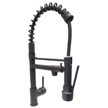 Imagem de Torneira Cozinha Gourmet Luxo Monocomando Aerador Dois Jatos Misturador Agua Quente Fria Mesa Cuba Pia Bancada Area Externa Sofisticado Pratico