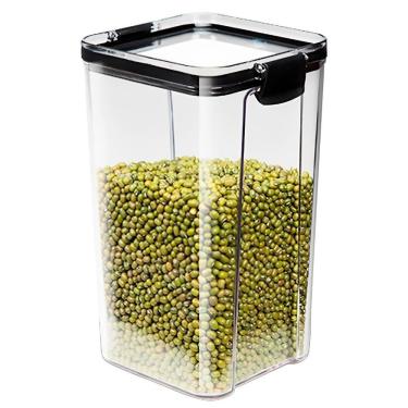 Imagem de Pote Hermetico Conserva 1300ml Tampa Veda Acrilico Transparente Armazena Mantimento Alimento Temper