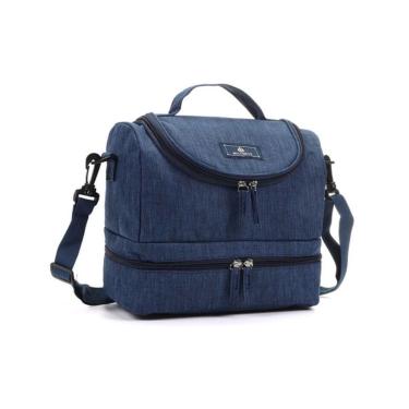 Imagem de Bolsa Térmica Lancheira Para Alimentos Marmitas E Líquidos Multiuso Unissex Azul