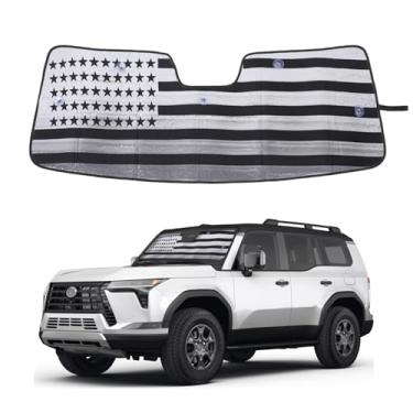Imagem de Para-brisas para Lexus GX550 2024-2025 Acessórios Janela Frontal Para-sol Dobrável Reflexivo Protetor Solar Protetor Solar Bloqueador UV Protetor de Privacidade HeatShield Mantenha o Refrigerador do