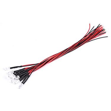 Imagem de 12V Prewired Ice Blue Cabeça Redonda LED 5 Milímetros Lâmpada Beads Com 20cm Fio para DIY Home Car Light Decorações (10 peças/pacote)