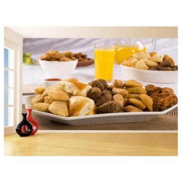 Imagem de Papel De Parede Alimentos Salgados Coxinha Bar 3,5M Al506 - Você Decor