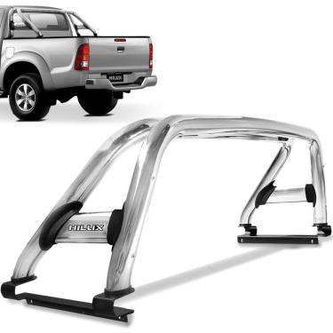 Imagem de Santo Antonio Hilux 2005 a 2015 Duplo Cromado Sem Barra