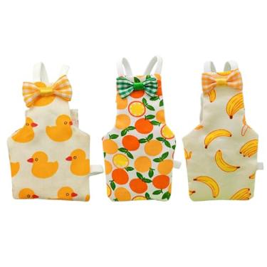 Imagem de Fralda Para Pássaros | Fraldas Para Aves Para Calopsitas - 3 Peças de Roupas Respiráveis e Laváveis para Animais Periquito Calopsita Canário Arara