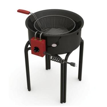 Imagem de Tacho Fritador Elétrico Progás Alta Pressão 14 Litros Inox Escovado PR