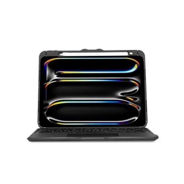 Imagem de Targus Capa com teclado Bluetooth VersaVu para iPad Pro de 11 polegadas (M4) – rotação de 360 graus, teclas retroiluminadas, trackpad multitoque, proteção contra quedas, suporte para caneta stylus