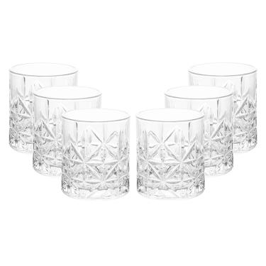 Imagem de Conjunto 6 Copos Baixo Wolff Stella 300ml Vidro Transparente Elegante