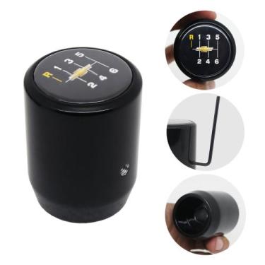 Imagem de Manopla Preto e Prata Chevrolet Prisma 6 Marchas Câmbio Gm Tipo A De P