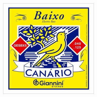 Imagem de Encordoamento baixo 5 CORDAS 040 GIANNINI Canario