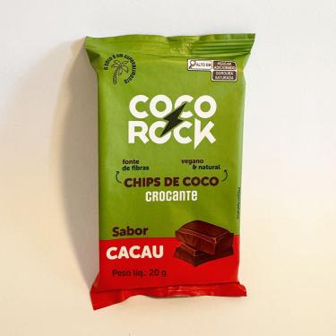 Imagem de Chips de Coco Crocante Coco Rock Sabor Cacau 20g
