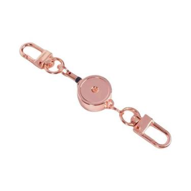 Imagem de Suporte Retrátil De Metal Antifurto Para Crachá Com Fivela De Fácil Re