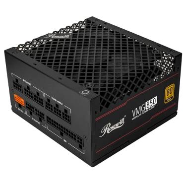 Imagem de Rosewill VMG 850W 80+ Gold, compatível com ATX 3.0 e 3.1, fonte de alimentação de baixo ruído modular, conector PCIe 5.1 12V-2x6, capacitor 100% japonês, ventilador silencioso FDB de 120 mm