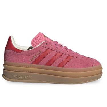Imagem de adidas Gazelle Bold J Tênis infantil grande, Vermelho rosa, 19